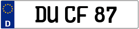 Trailer License Plate